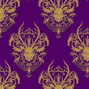 Rococo Antler Damask 3