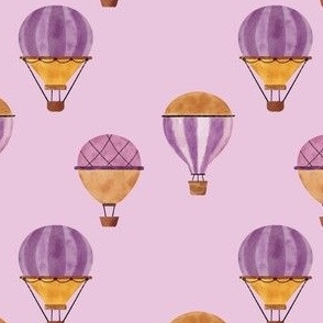 Balloon Ride 4x4 spoonflower fabric by the yard