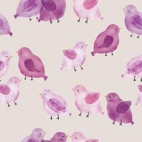 Chatty Birds 8x8 spoonflower fabric by the yard