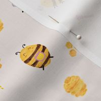 Honey Bee spoonflower fabric by the yard