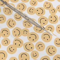 Happy Smiley Faces in Yellow