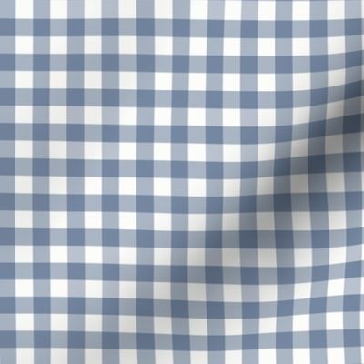 3/8" Slate Blue Gingham (tiny): Dusty Blue Check, Buffalo Check, Buffalo Plaid