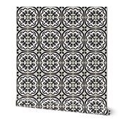 Country Farmhouse Tile, Black large