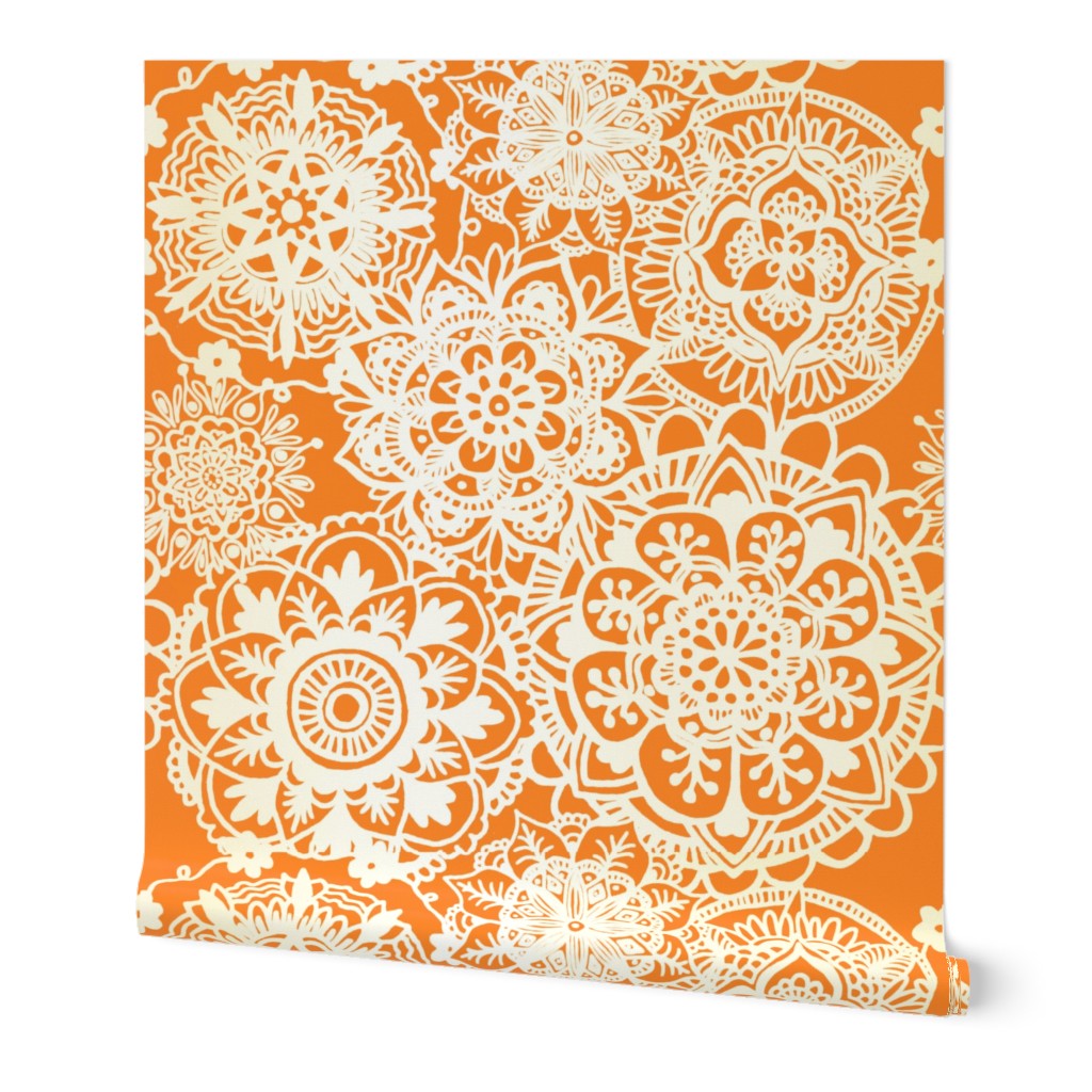 Burnt Orange Mandala Pattern