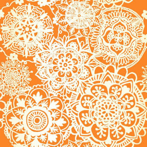 Burnt Orange Mandala Pattern