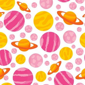 A Plethora of Planets // Orange and Pink #01