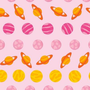 A Plethora of Planets // Orange and Pink #06