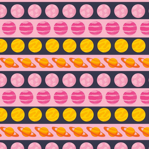 A Plethora of Planets // Orange and Pink #07