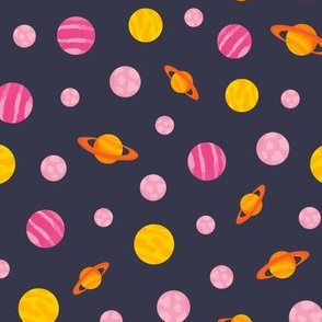 A Plethora of Planets // Orange and Pink #10