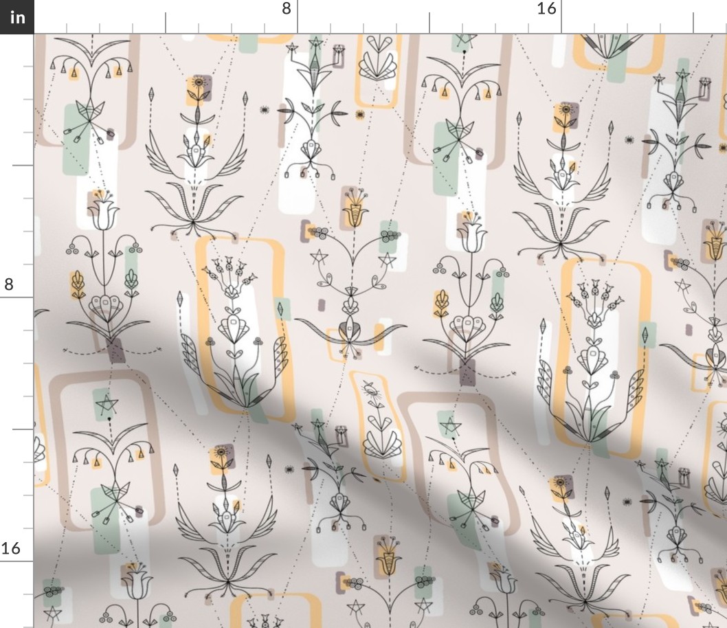 Midcentury Modern 2A (Dakota Floral) 