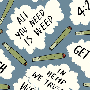 #161 Large size / Weed quotes
