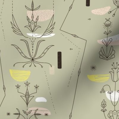 Midcentury Modern 4D (Dakota Floral) 