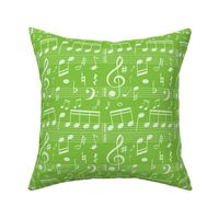 Music Notes - Bigger Scale Lime Green