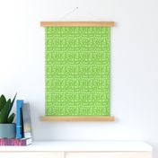 Music Notes - Smaller Scale Lime Green