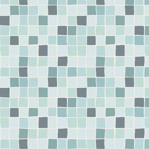 mini micro // Mosaic Pool Tiles in Blue