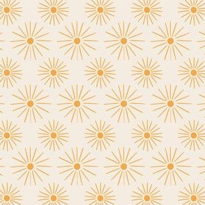 mini micro // Sunburst Sunshine Yellow on Whitewash