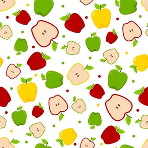 Bigger Scale - An Apple a Day Polkadot Scatter