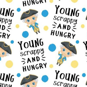 Young Scrappy and Hungry - medium on white