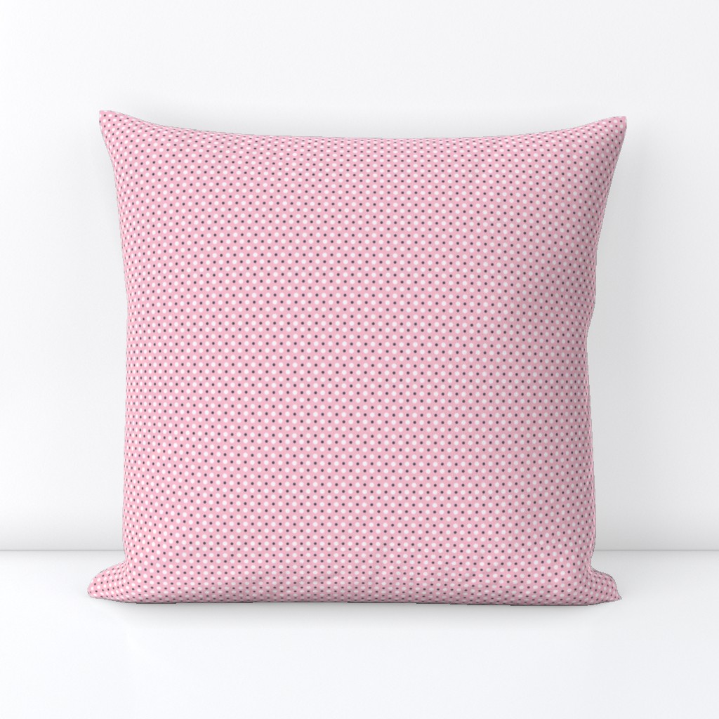 Pink, Gray, and White Polka Dots ©2011 by Jane Walker