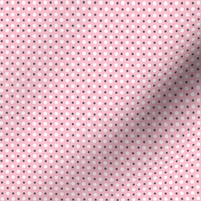 Pink, Gray, and White Polka Dots ©2011 by Jane Walker