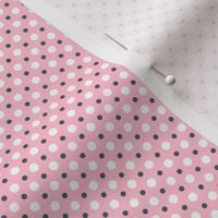 Pink, Gray, and White Polka Dots ©2011 by Jane Walker