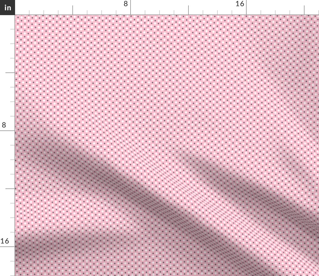 Pink, Gray, and White Polka Dots ©2011 by Jane Walker