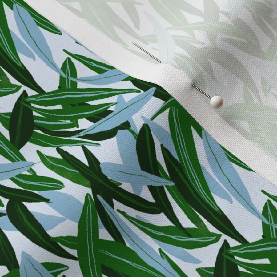 Green Eucalyptus Leaves Fabric | Spoonflower