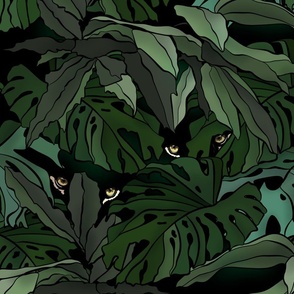 Surrealism - Hidden Tiger - Keeping a Watchful Eye