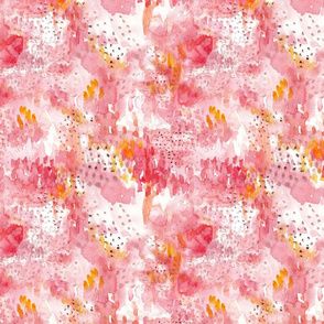 pink abstract watercolor print