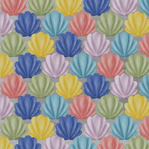 Colourful seashells