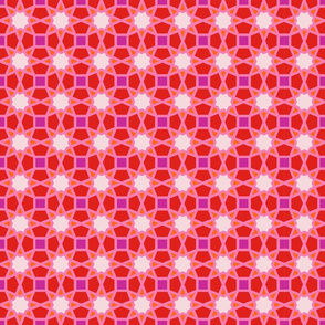 Red Geometric Islamic Pattern No. 11