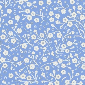 Forget me Nots, Micro florals in pale blue