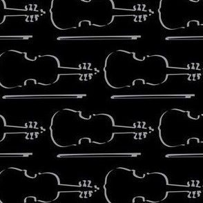 Violin Outline Black