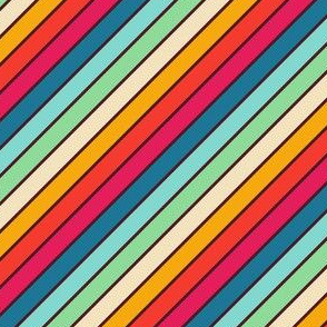 0,5´´ Rainbow diagonal darks stripe