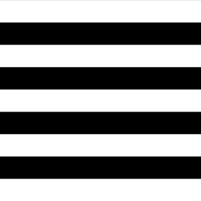 Fat black and white horizontal stripes