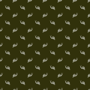 Polka Dot Snail grass green