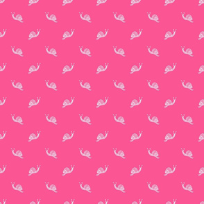 Polka Dot Snail hot pink