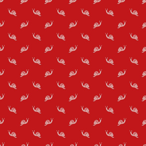 Polka Dot Snail red