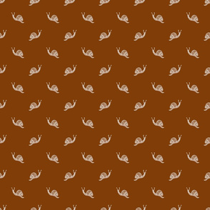 Polka Dot Snail sepia brown