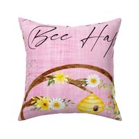 27x36 bee blanket pink linen