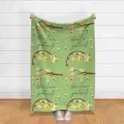 26x36 bee blanket green