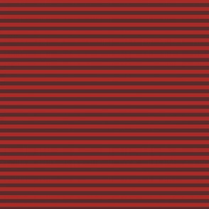 Small Mahogany Bengal Stripe Pattern Horizontal in Ladybird Red