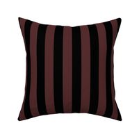 Large Mahogany Awning Stripe Pattern Vertical in Black