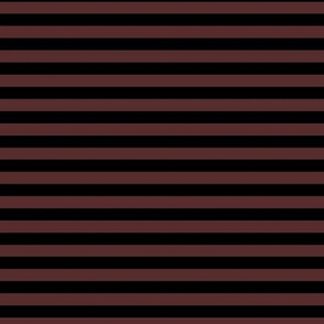 Mahogany Bengal Stripe Pattern Horizontal in Black