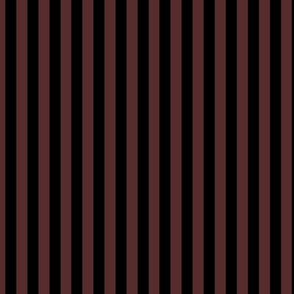 Mahogany Bengal Stripe Pattern Vertical in Black