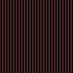 Small Mahogany Bengal Stripe Pattern Vertical in Black