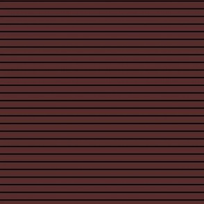 Small Mahogany Pin Stripe Pattern Horizontal in Black