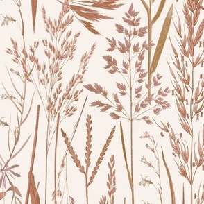 large sepia wheat grasses