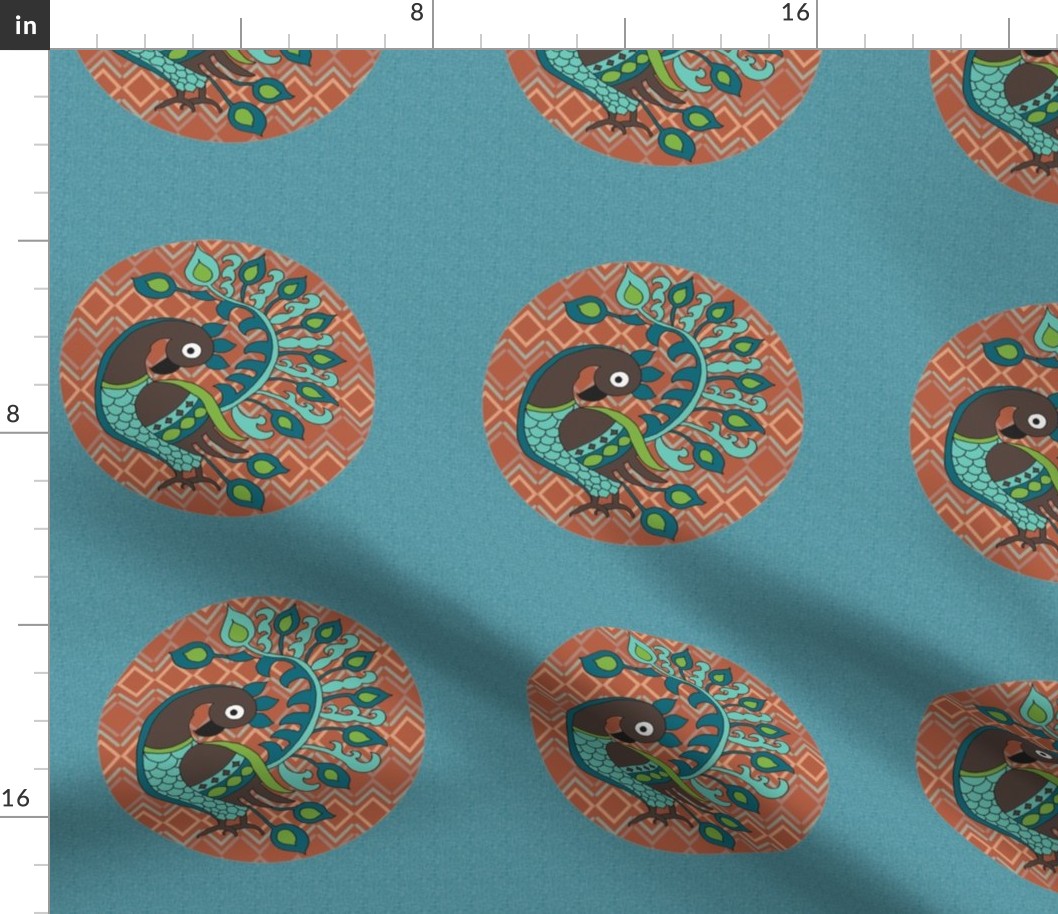 Peacock Embroidery Pattern SF