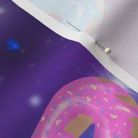 Intergalactic Rainbow  Donuts, Galaxy Treats